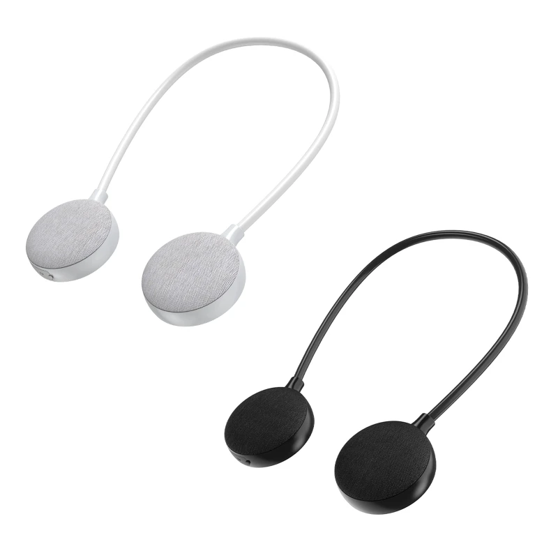 

Bluetooth-совместимый шейный музыкальный динамик с технологией Bassboom и громким стереозвуком, Беспроводной литий-ионный аккумулятор 600 мАч