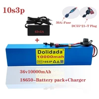 36v lithium battery pack 42v2a dc55 21 scooter electric bicycle with built in 30a bms and fuse 600w for sale with charger