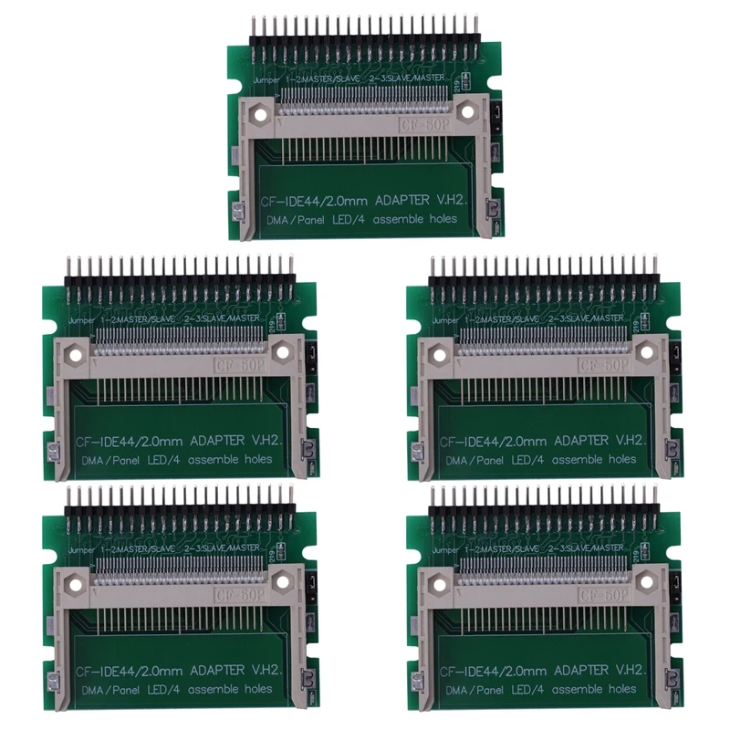 

5X IDE 44 Pin Male To CF Compact Flash Male Adapter Connector