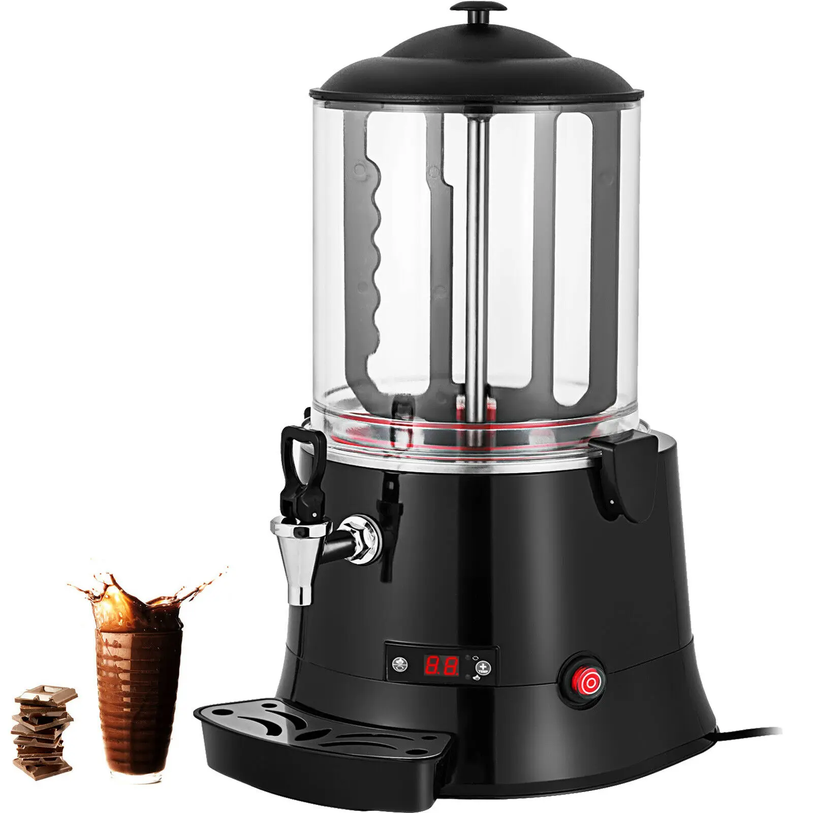 

10L Electric Hot Chocolate Machine Milk Tea Choco Dispenser Coffee Heater
