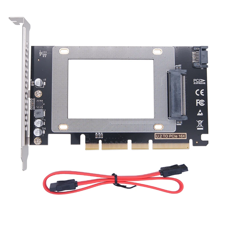 

Переходник U.2 на PCIE Riser PCI Express 3,0 X4/X8/X16 на SFF-8639 U2 адаптер для Intel 750 2,5 "NVMe PCI-e U.2 SSD SATA SSD преобразователь карты