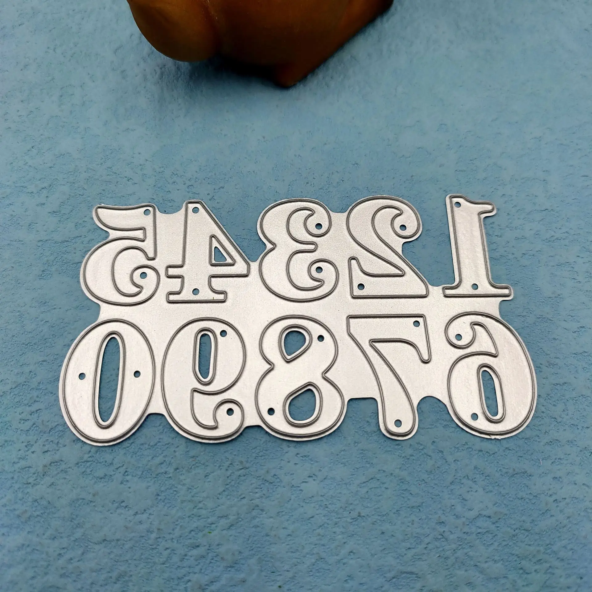 Нож с арабскими цифрами и цветочным принтом нож из углеродистой стали