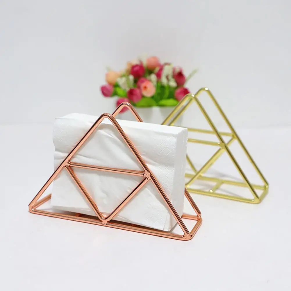 Metal Triangle Napkin Holder Restaurant Hotel Countertop Des