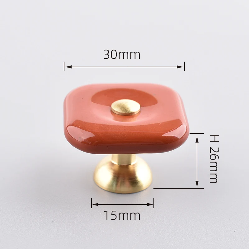 

Квадратные агатовые дверные ручки латунные золотые