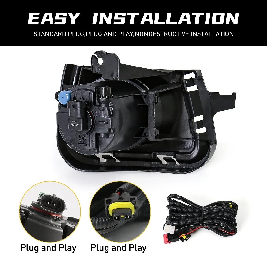 Автомобильная галогенная лампа для Toyota Prius C Aqua 2012 2013 2014 противотуманная фара