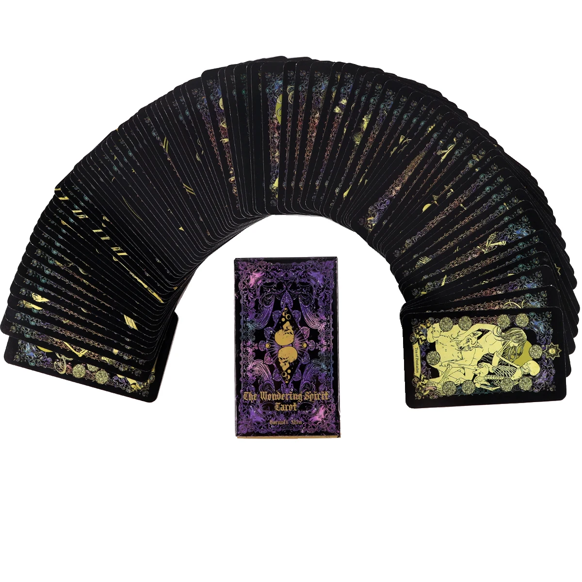 

The Wandering Spirit Tarot Cards Deck by Haenuli Shin (Nunu) with Pdf Guidebook Oracle Cards Deck Table Games Fate Funny Games