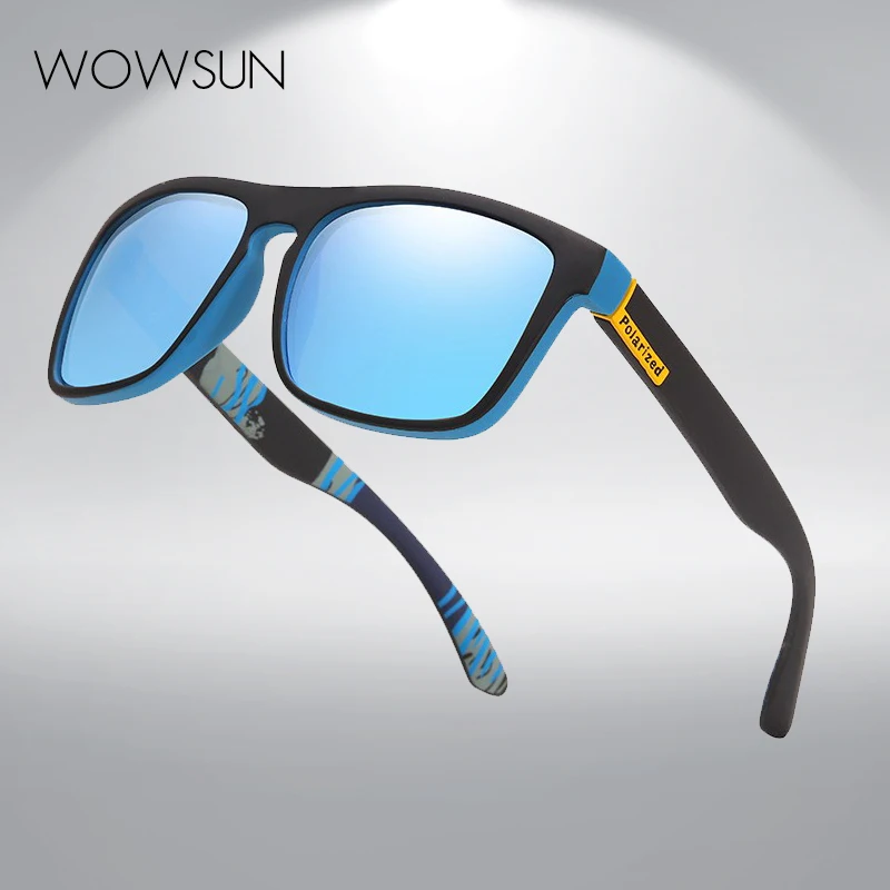 

WOWSUN Новые популярные солнцезащитные очки Квадратные Солнцезащитные очки для отдыха унисекс уличные солнцезащитные очки