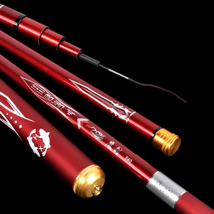 

3.6m-7.2m Tai Wan Fishing Rod Carbon Fiber Fishing Pole Ultra-light Carp Fishing Rod Super hard Stream rod for big fish B607