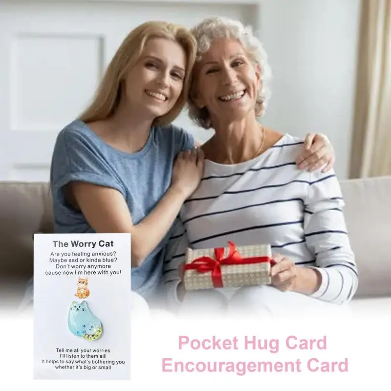 Карманные поздравительные открытки Котячие карманные Симпатичные для объятий