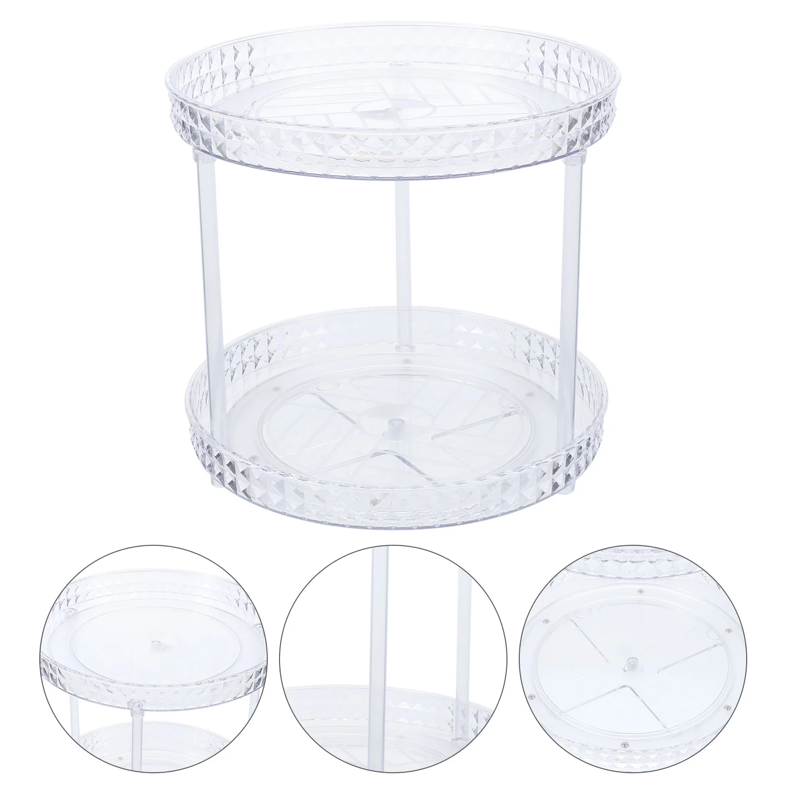 

Condiment Jar Round Tray Can Rack Dressing Table Rotating Makeup Kitchen Rotation Shelf Spice Bottle The Pet Seasoning Holder