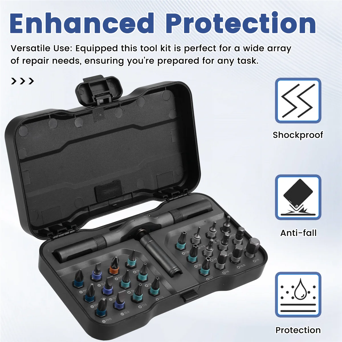 

Набор отверток с магнитной трещоткой ABAN RS1 24-в-1