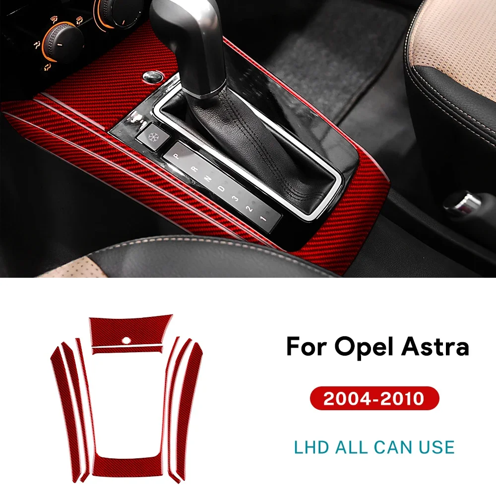 

Настоящее мягкое углеродное волокно для Vauxhall Opel Astra H MK5 2004 2005 2006 2007 2008 2009 2010 Центральная консоль рычага переключения передач наклейка