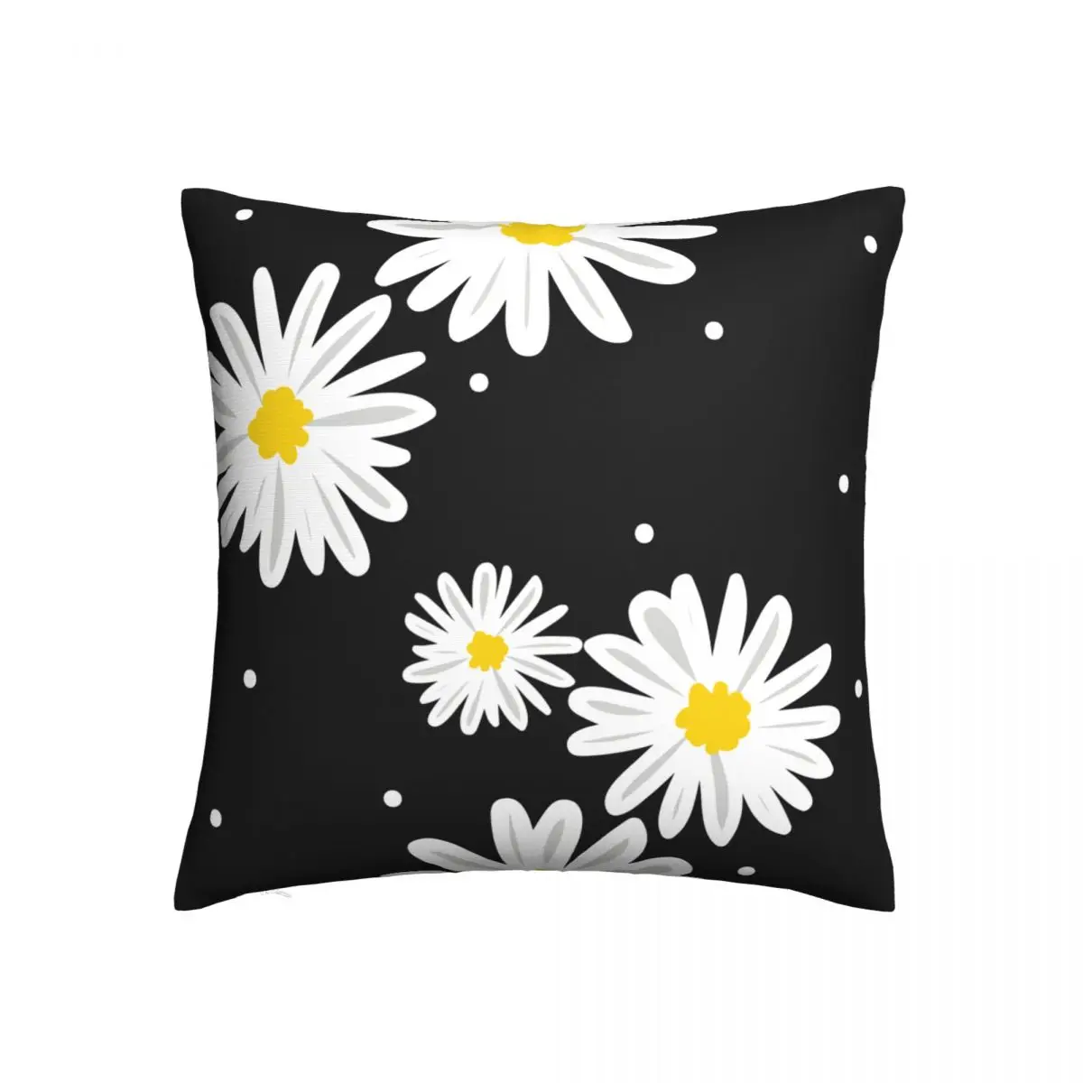 

Daisy Flower Pillowcase Printing Polyester Cushion Cover Decorative Throw Pillow Case Cover Bed Zipper 40X40cm