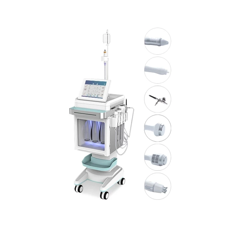 

Hot Sales Skin Care Cleansing 6 In 1 Hydro Dermabrasion Microdermoabrasion Salon Equipment Peel Beauty Machine