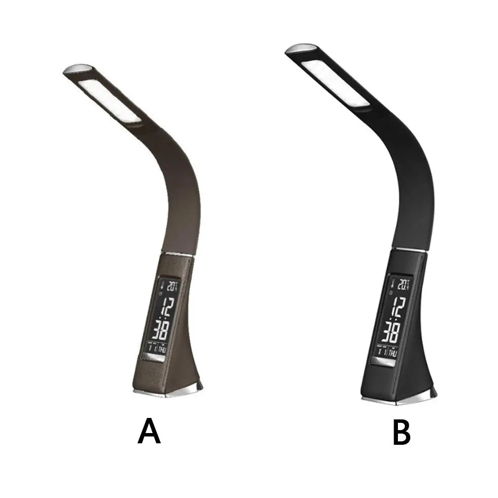 

Adjustable Calendar Reading Lamp Multi-functional USB LED Study Desk Table Clock Touch Light