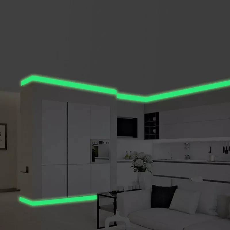 

2M/6M/10M Luminous Tape Self-adhesive Wall Stickers Safety Stage Home Decoration Baseboard Wall Decals Glow In The Dark Living