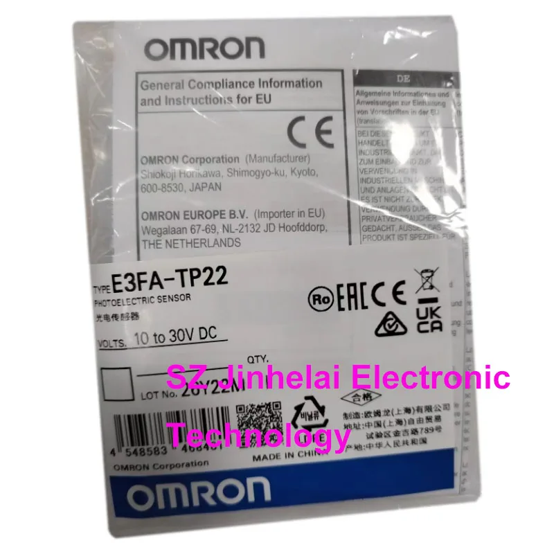 

Новые и оригинальные Фотоэлектрические переключатели E3FA-TP22 Omron Security