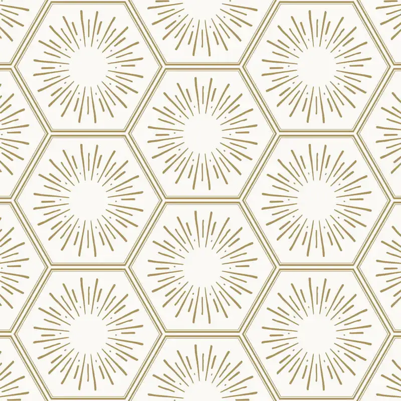 

Walls Decor Hello Sunshine Sunset Gold Removable Peel and Stick Wallpaper, 20.5" x 16.5',