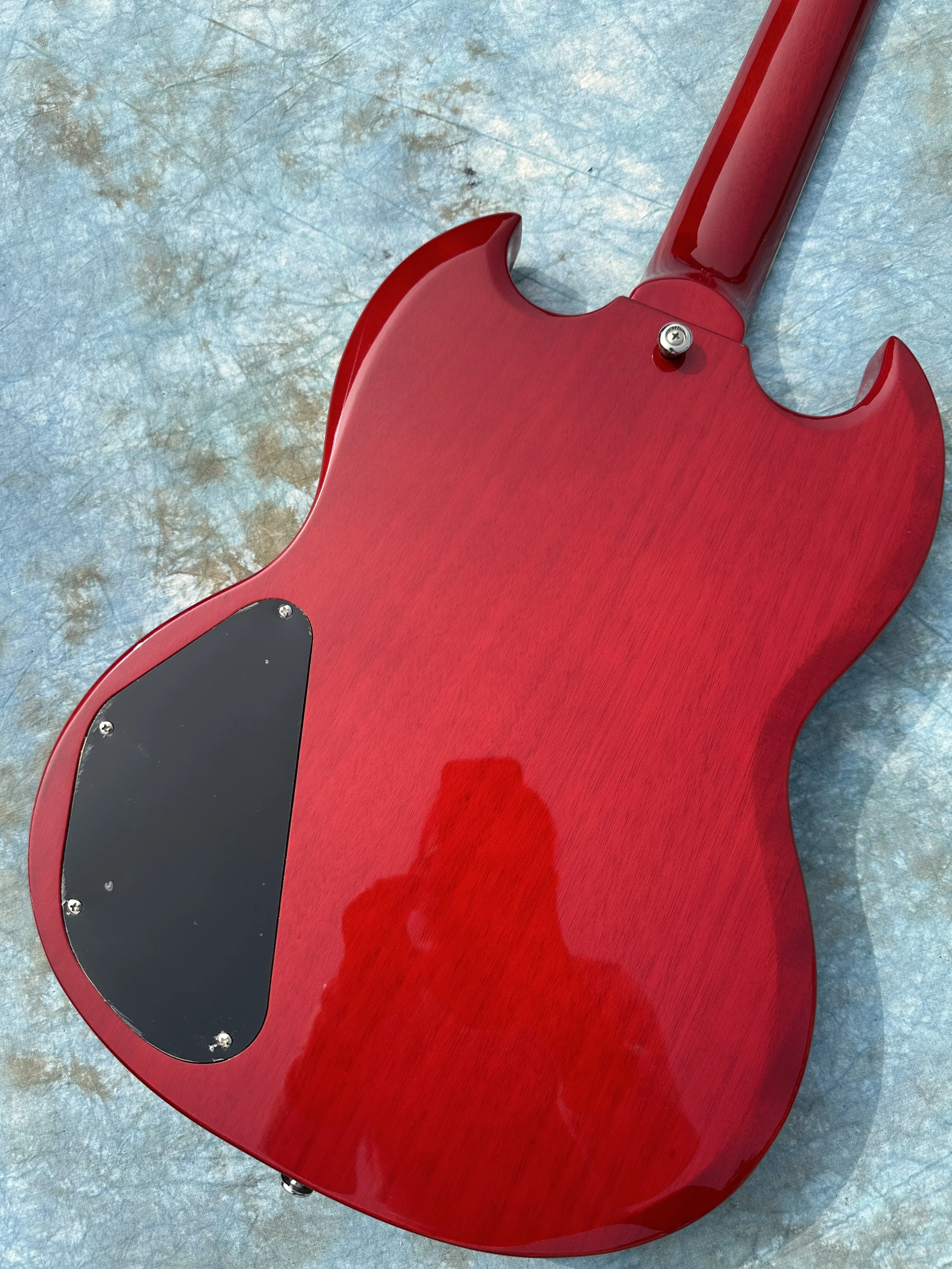 Электрогитара SG инкрустированная молниями гриф молочно-белый ретро-тюнер sMilk White