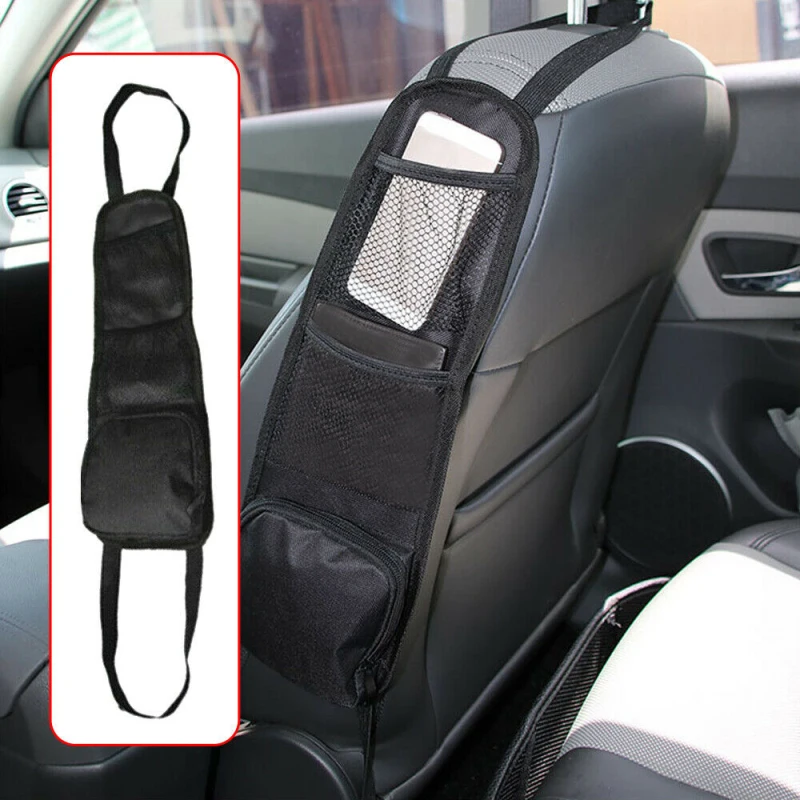 

Two Mesh Bag Universal Mobile Phone Storage Bag Multifunctional Car Back Seat Storage Bag Adjustable Storage Bag Car Accessories