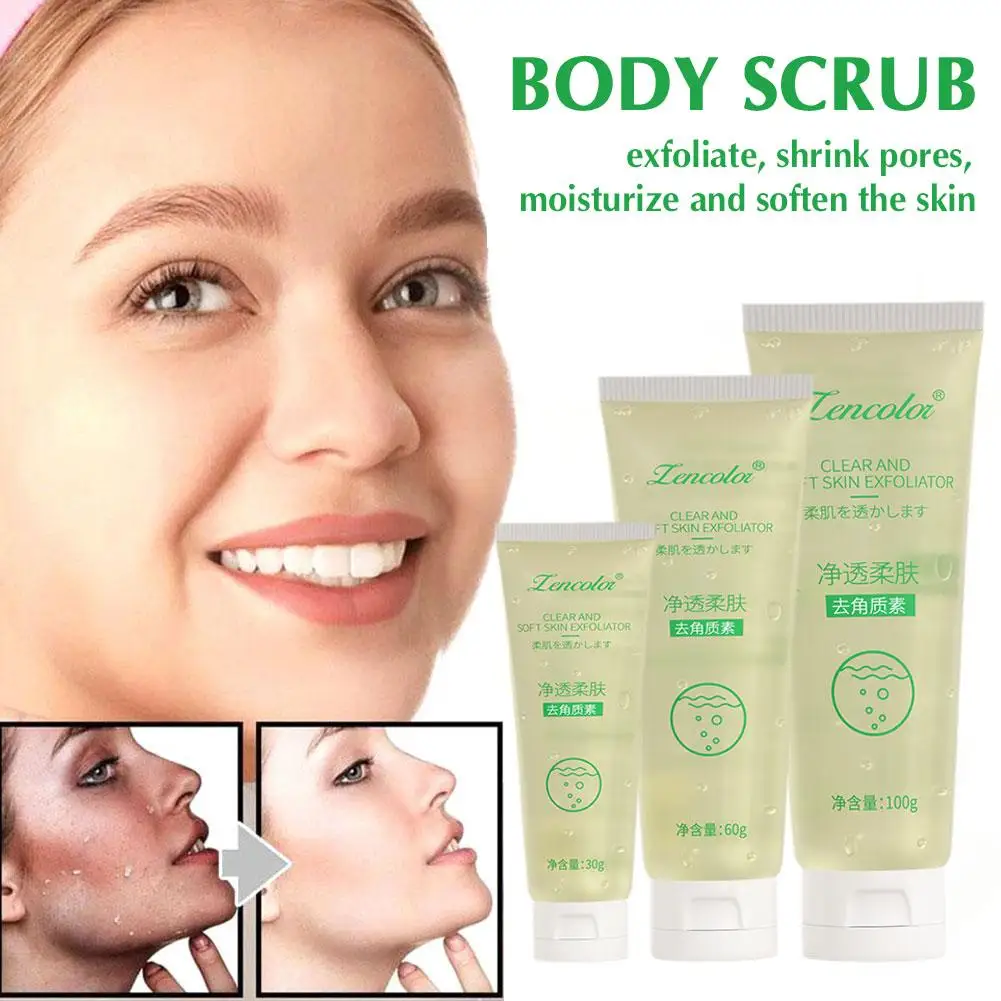 

30/60/100g Exfoliating Gel Deep Cleansing Exfoliant Facial Rub Body Body Scrub Exfoliation Exfoliator Face Mud Gentle Exfol O5D1