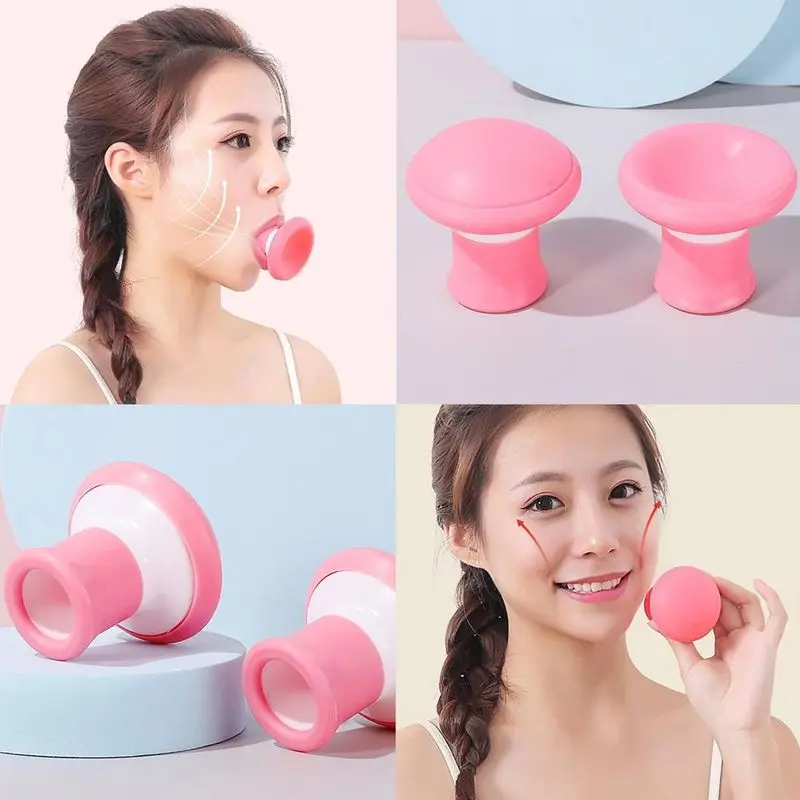 

1 PCS V Shape Face Slimming Lifter Face Lift Skin Firming Exerciser Double Chin Muscle Traning Silica Gel Wrinkle Removal Tools