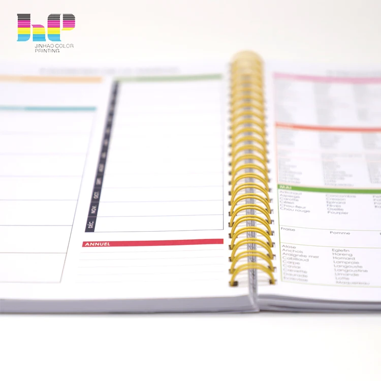

2022 Amazon Suppliers Custom Hardcover A5 Spiral Notebook Monthly Planner