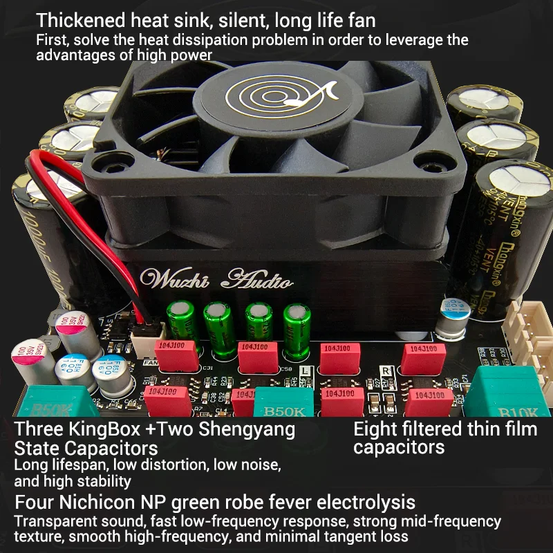 Плата высокомощного цифрового усилителя высоких частот TPA3255 Stereo 3002 Вт + 300