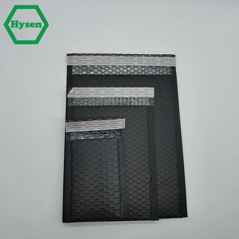 

Hysen 30pcs Bubble Mailers Black Padded Envelopes,Waterproof ,Cushioning Self Seal Adhesive Padded Mailers for Shipping
