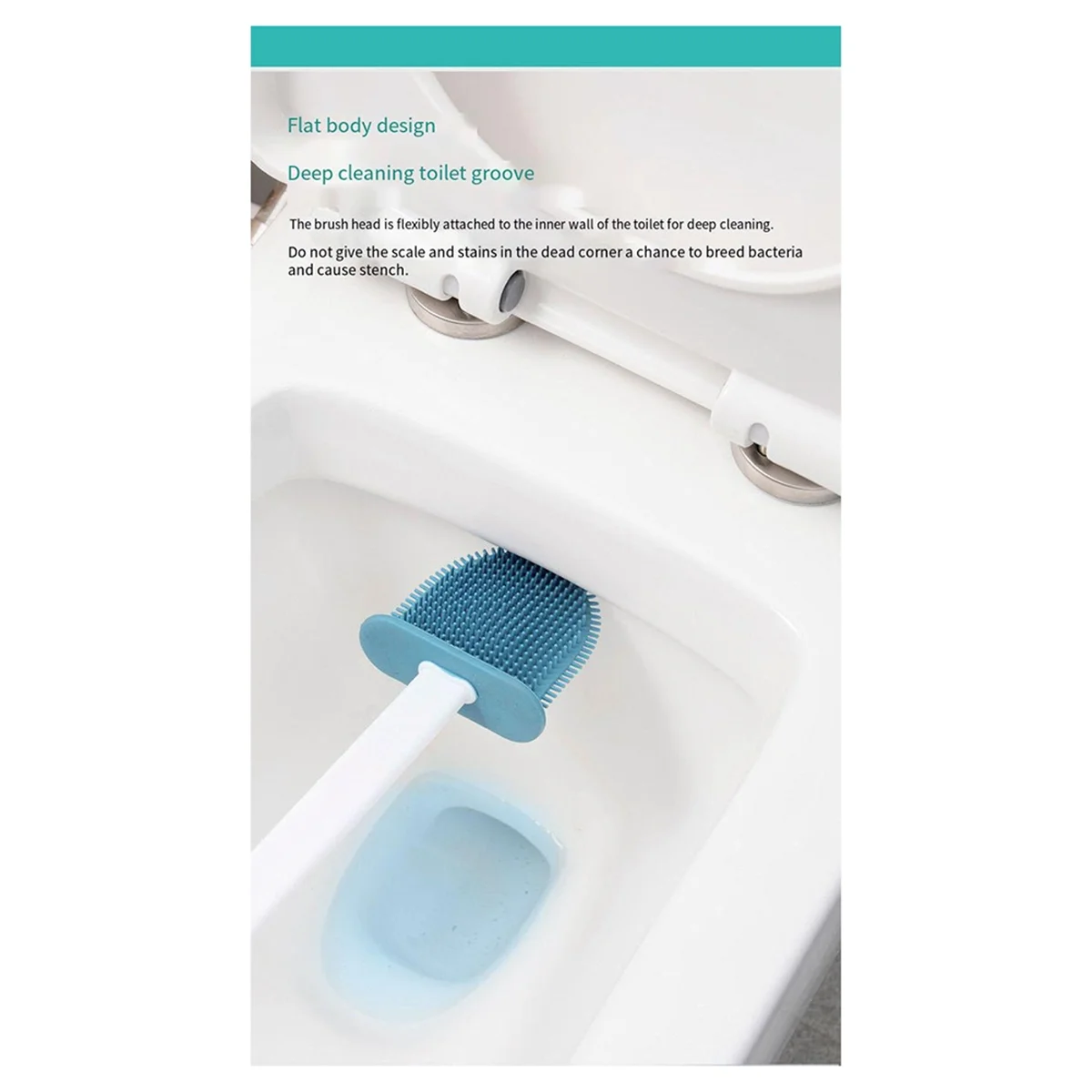 3 в 1 силиконовая настенная щетка для унитаза