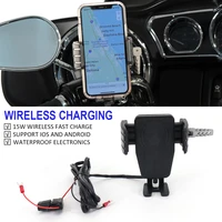 new product motorcycle accessories 15w wireless fast charging wireless charging ios android support for davidson xl883 xl1200l