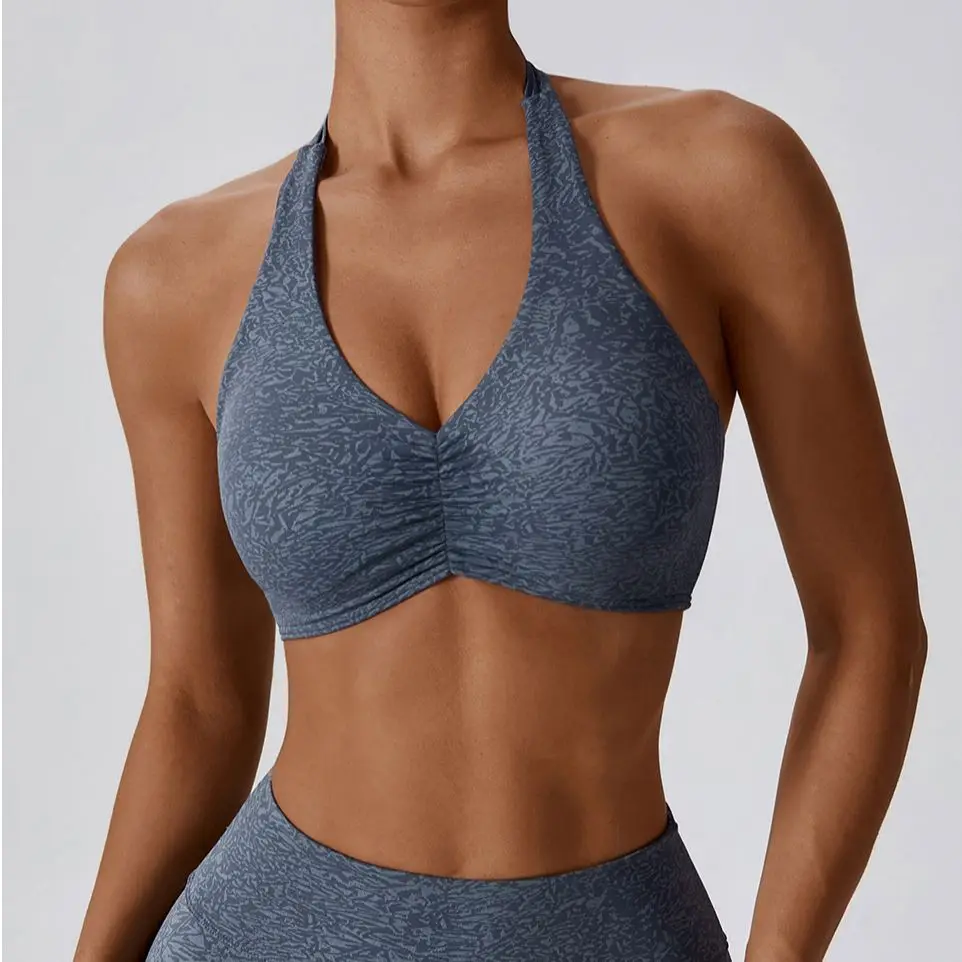 

MODITIN женский красивый бюстгальтер с принтом топы для тренажерного зала удобные на ощупь быстросохнущие тренировки Спортивная одежда для бега