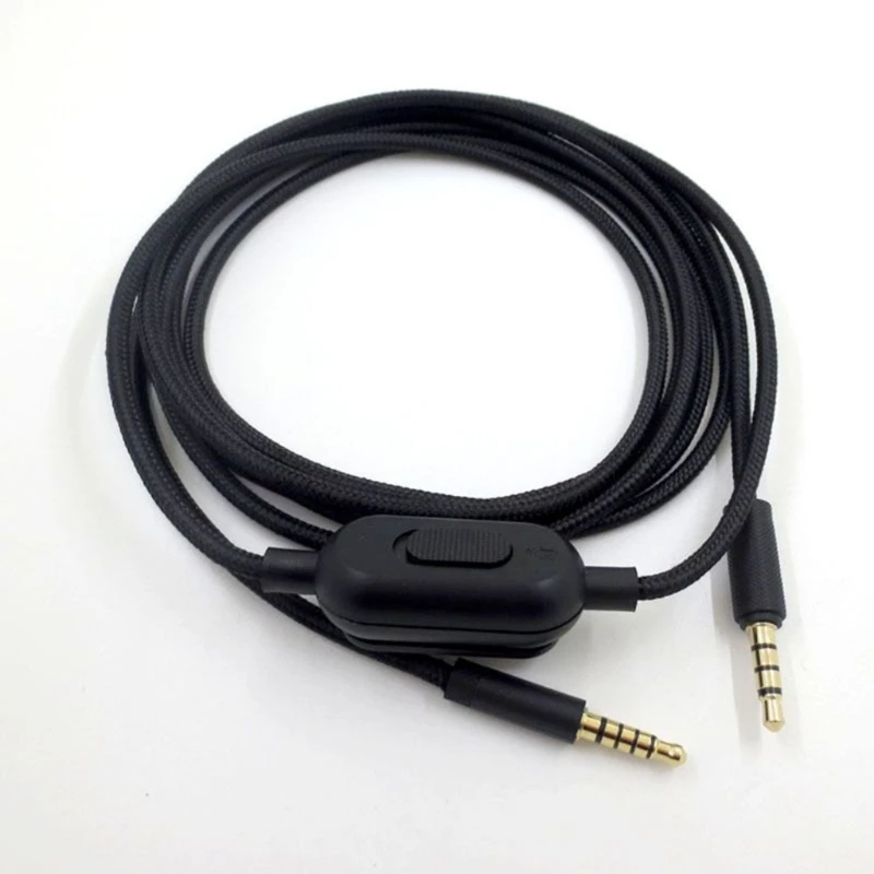 

2023 New Replacement Gold Plating Aux Cable Cord for Logitech GPRO X G233 G433 G633 G933 A10 A40 Headphones