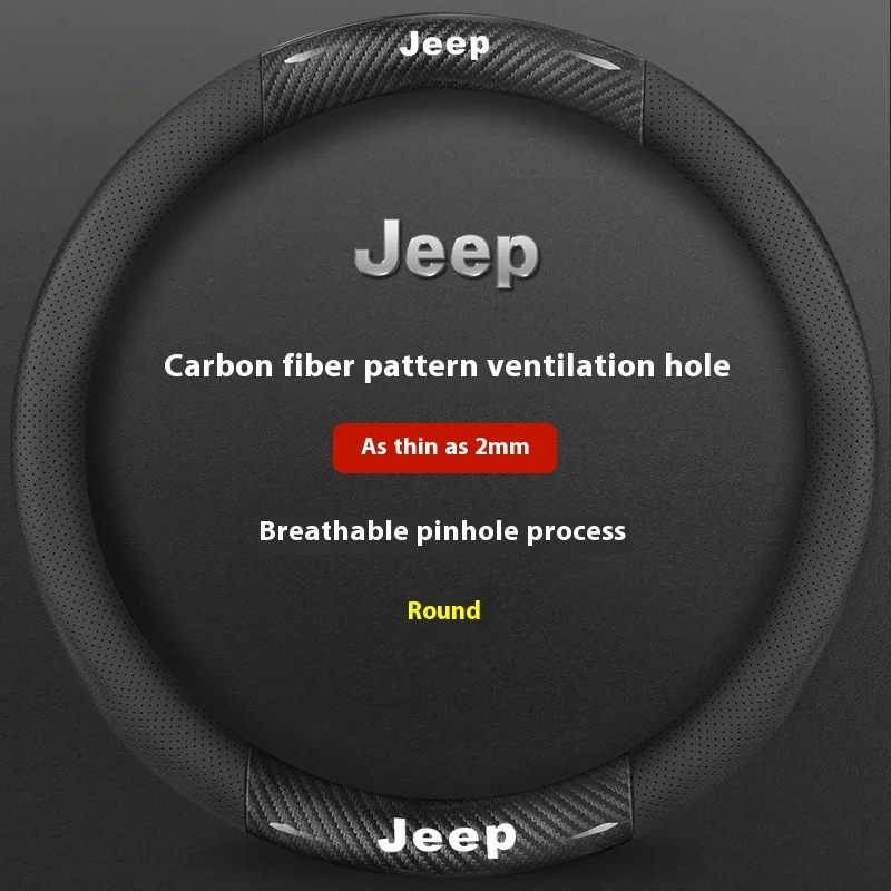 

Автомобильные чехлы на руль, аксессуары для Jeep Wrangler JK Patriot Commander Gladiator Renegade Grand Cherokee Compass Wagoneer