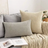 corduroy pillowcase soft cushion cover for sofa chair car 4545 decorative pillows for home decor nordic pillow cover