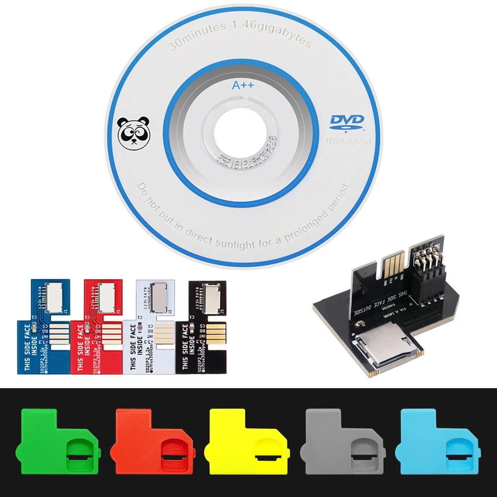Сменный Адаптер для чтения карт Micro SD BitFunx SD2SP2 + Швейцарский диск загрузки Mini DVD для Nintendo Gamecube NGC Consloe