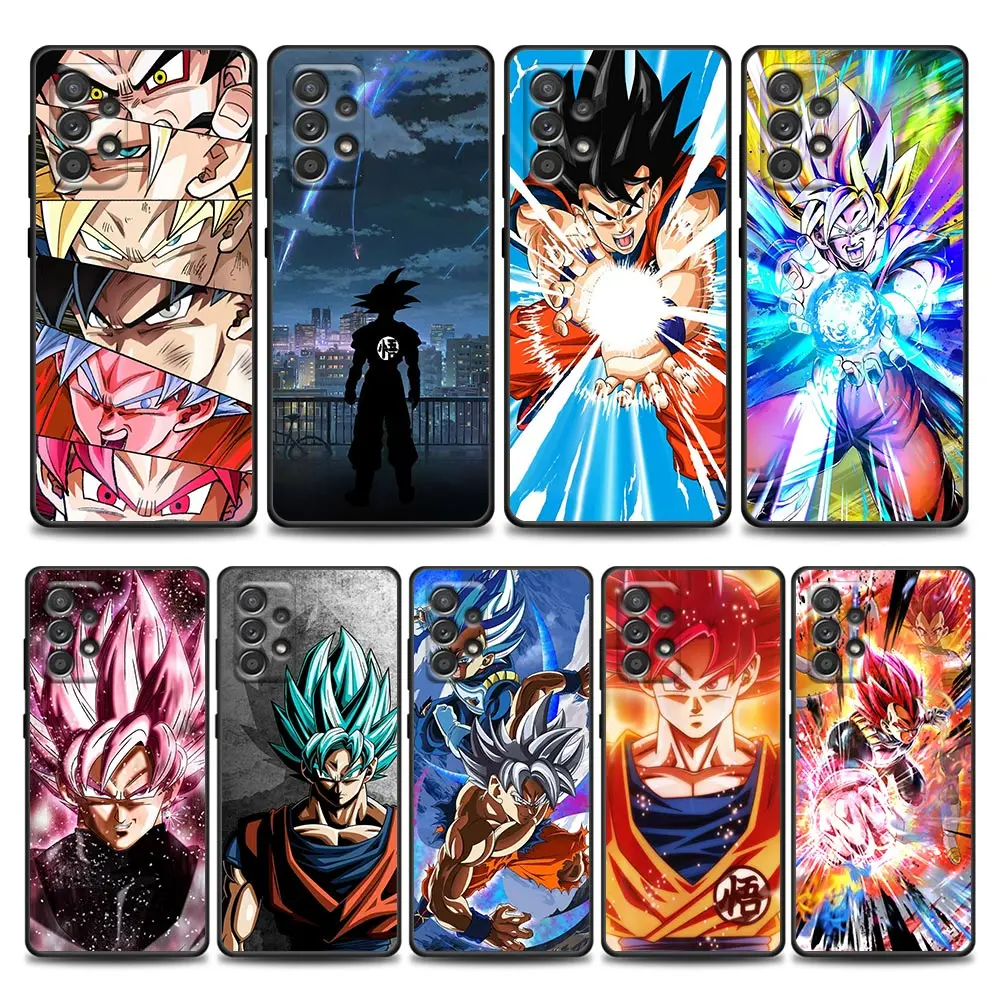 Чехол для телефона Dragon Ball Son Goku аниме Samsung A01 A02 S A03s A11 A12 A21s A32 A41 A72 A52s 5G A91 Мягкий