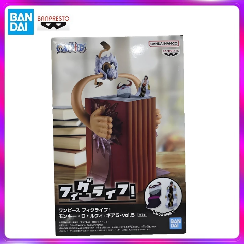 Фото В наличии: Оригинальная аниме-фигурка Bandai Banpresto FIGLIFE One Piece Monkey D. Luffy (держатель для книг), коллекционная модель, игрушка, подарок TT №1