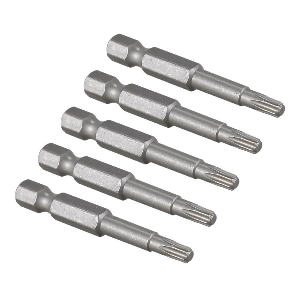 

5pcs T20 50mm Screwdriver Bit Magnetic Torx Screwdriver 1/4 Inch Hex Shank Head Screw Driver Screwdriver Bits Hand Tools