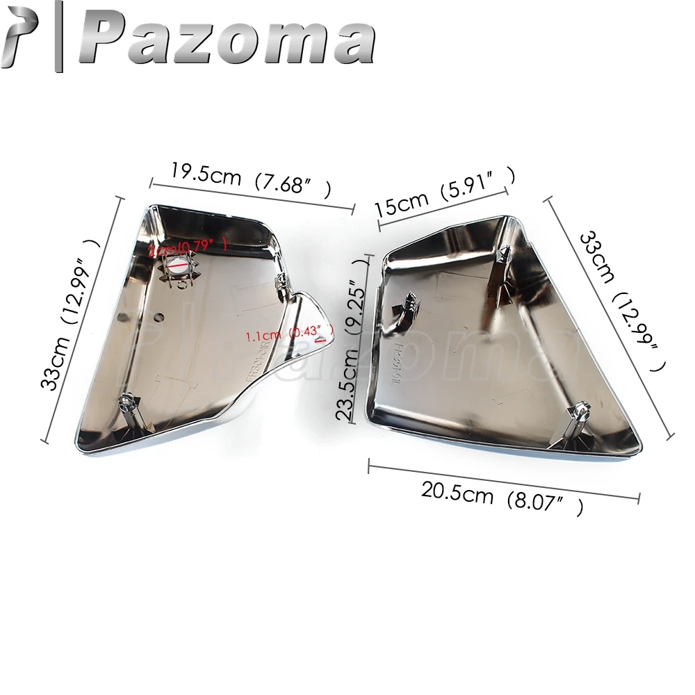 Крышка бокового аккумулятора мотоцикла черного цвета 1 пара обтекатели защита
