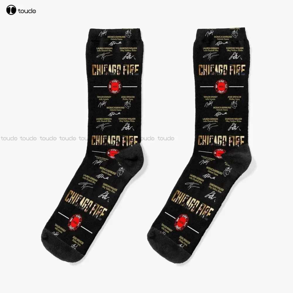 

Chicago Fire Tv Show Socks Personalized Custom Unisex Adult Teen Youth Socks 360° Digital Print Custom Gift Streetwear