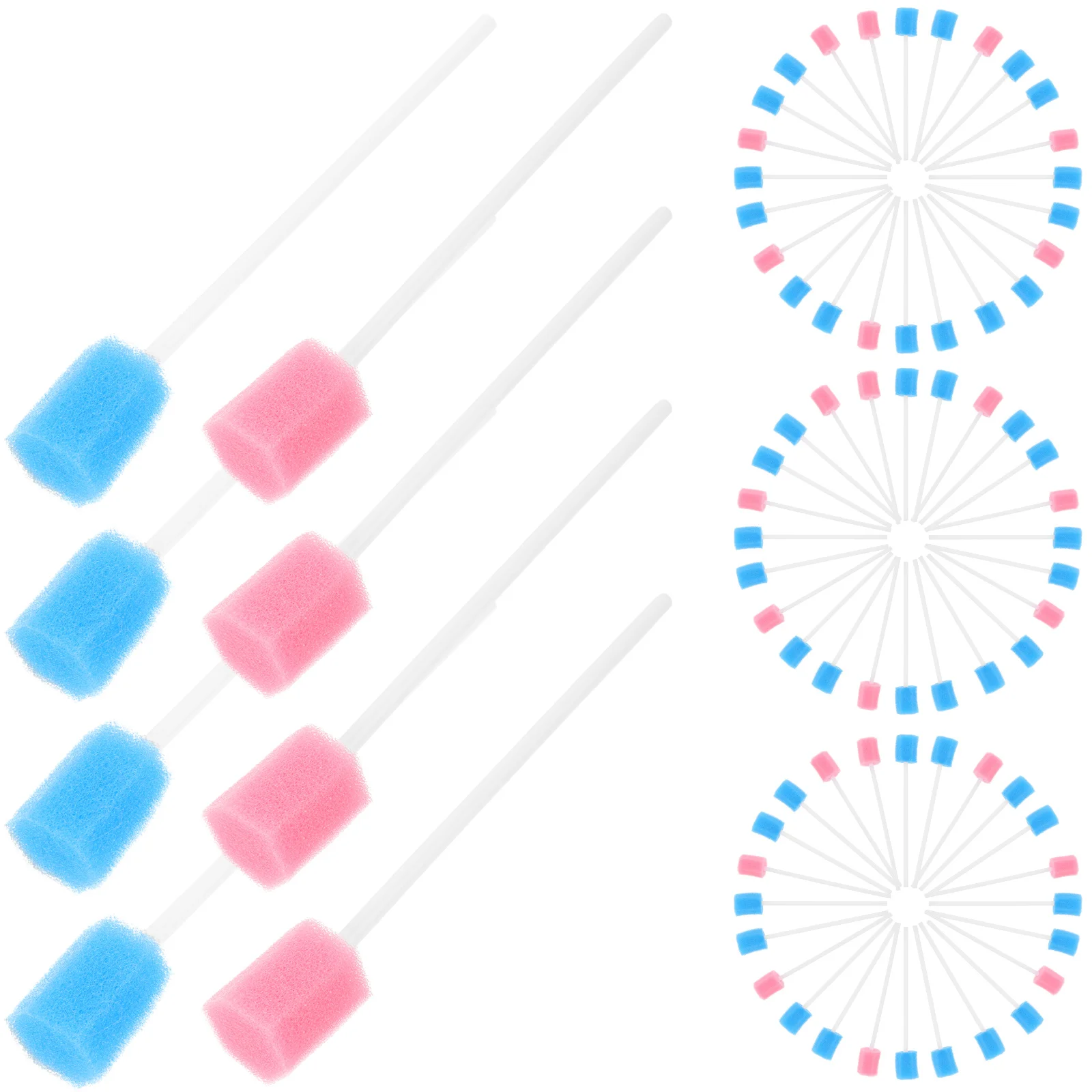 

100 Pcs Oral Cleaning Swabs Healthy Portable Sponge Stick Disposable Professional Mouth Home Accessory Baby