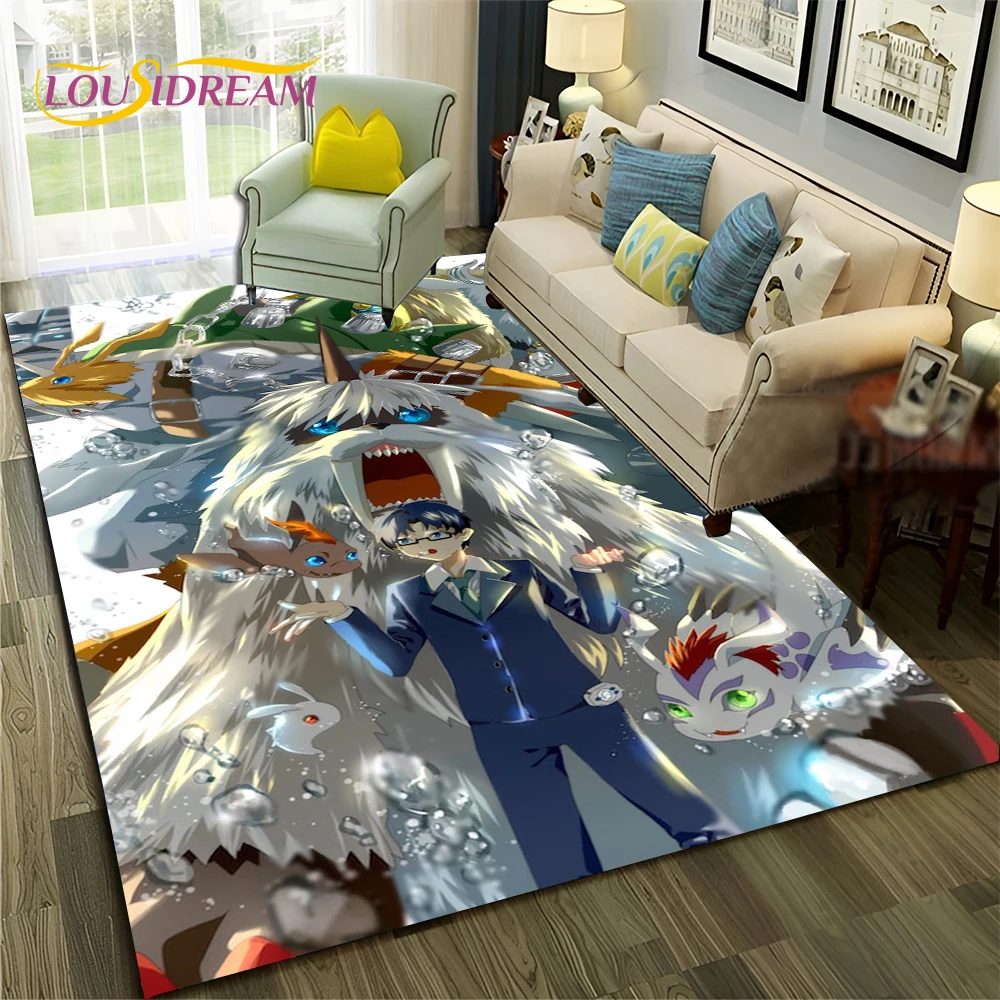 

Cartoon Digimon Adventure Monster 3D Carpet Rug for Home Living Room Bedroom Sofa Doormat Decor,kids Area Rug Non-slip Floor Mat
