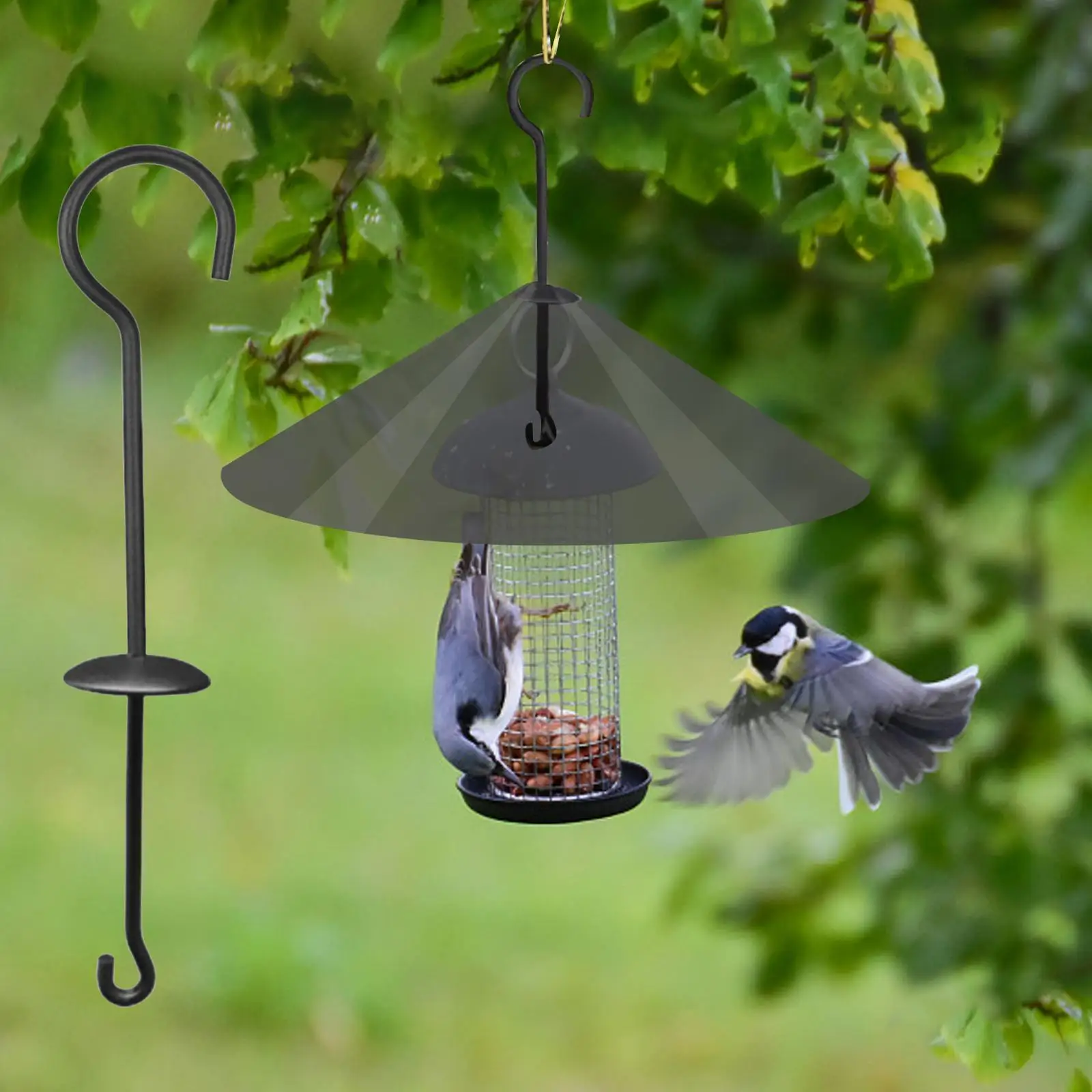 Pole Multifunctional Portable Metal Squirrel Guard Squirrel Proofs Baffle Accessory For Porch Indoor Garden Planters