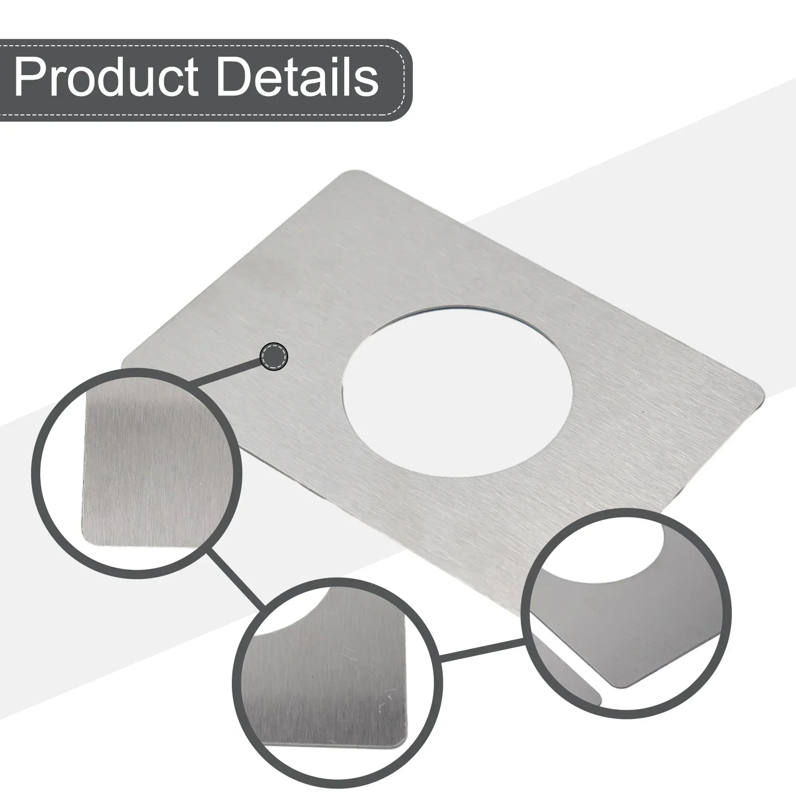 Высококачественная Совершенно новая пластина для замка дверей серебристая