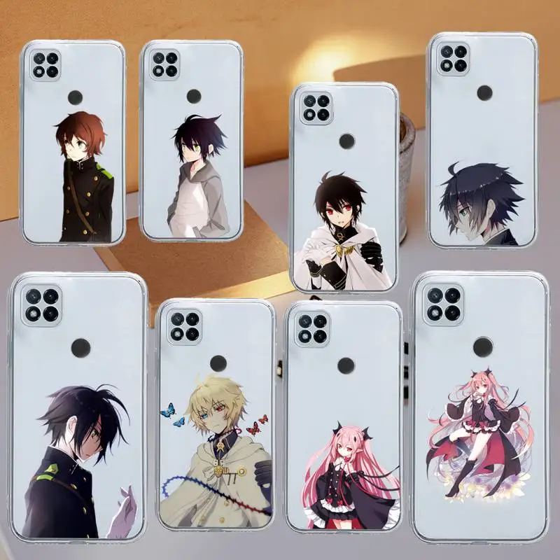 

Japan anime seraph of the end Phone Case Transparent for Xiaomi redmi note x f poco 10 11 9 7 8 3 i t s pro cover shell coque