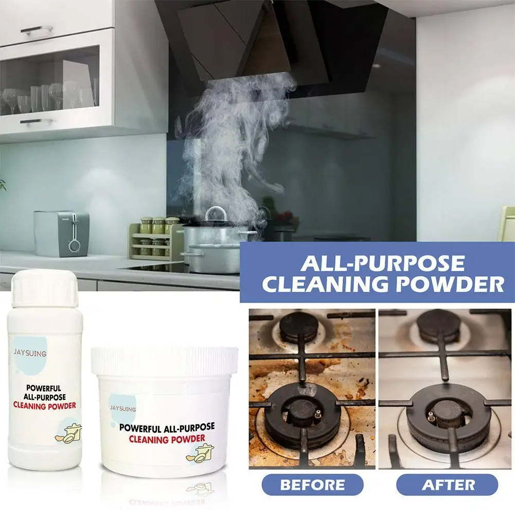 

110/250g Powerful Kitchen All-purpose Powder Cleaner Agent Kitchen Strong Heavy Dirt Cleaning Agent Multifunctional Bubble Powde