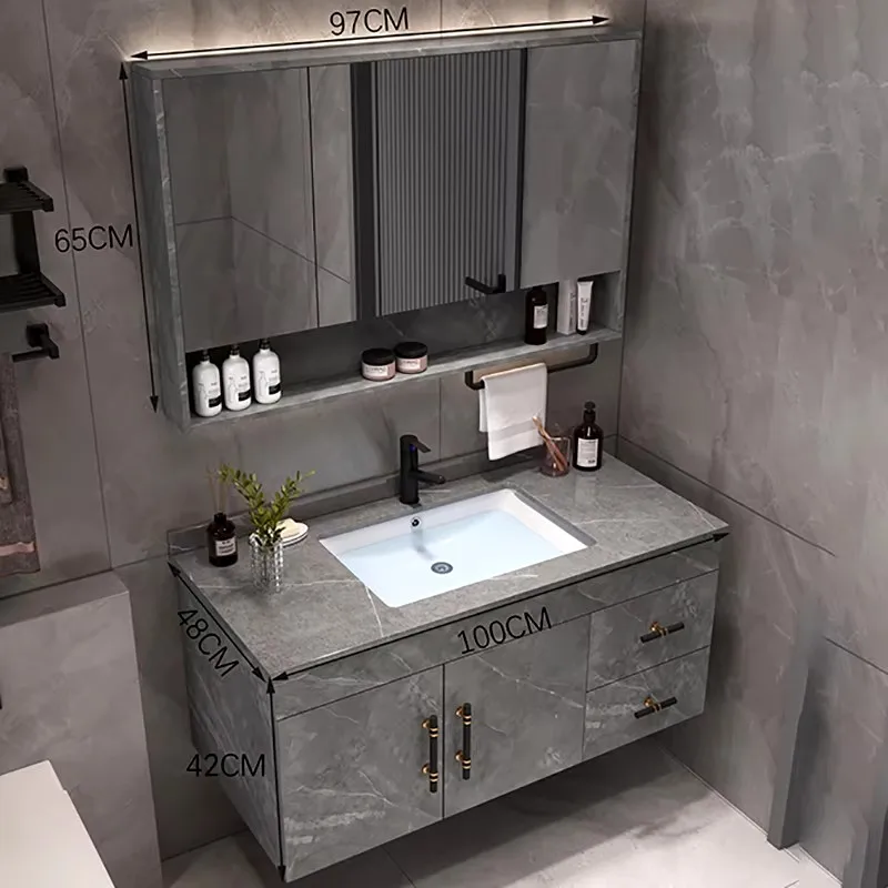 Многофункциональная Мебель для дома угловая деревянная раковина с выдвижными