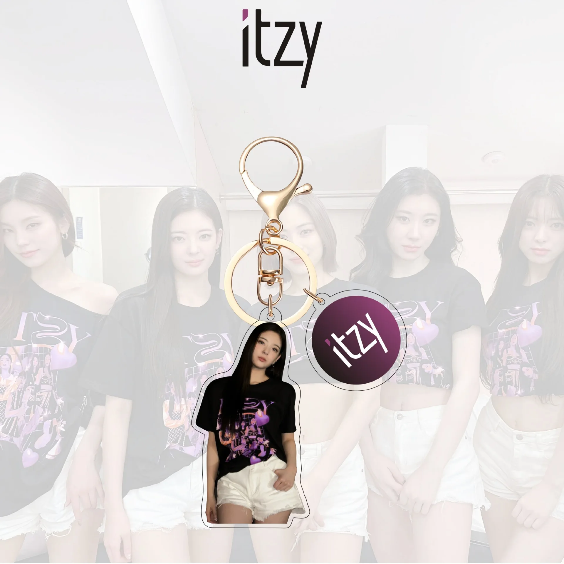 Фото Kpop Idol, акриловый брелок ITZY, новый брелок для ключей, аксессуары, брелок для ключей, подвеска, брелок, подарки, коллекция поклонников №3