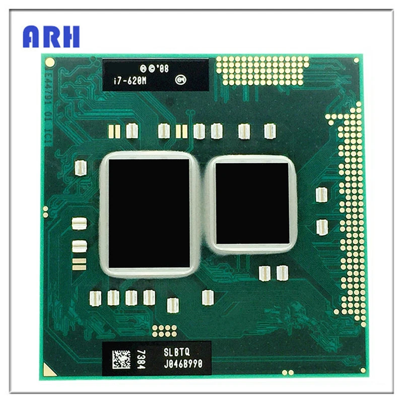 Core i7-620M i7 620M SLBTQ SLBPD 2 6 ГГц двухъядерный четырехпоточный процессор 4 МБ 35 Вт Разъем G1